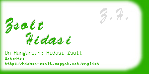 zsolt hidasi business card